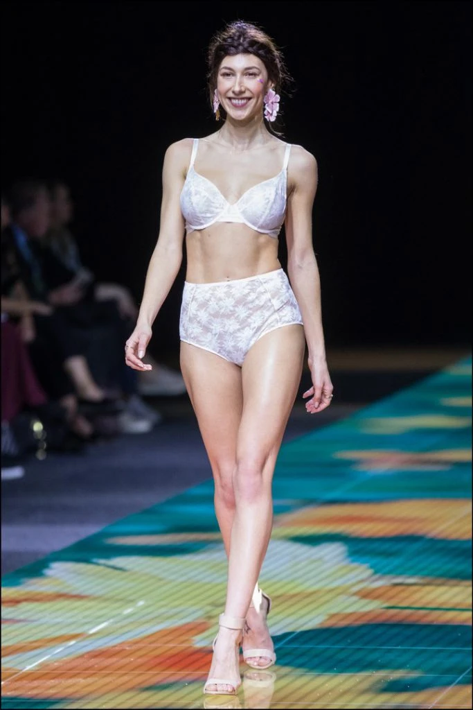 Défilé "Nature" lors du Salon international de la Lingerie à Paris. Le 18 janvier 2020 --- Fashion show "Nature" during the Salon de la Lingerie in Paris. On January 18th 2020