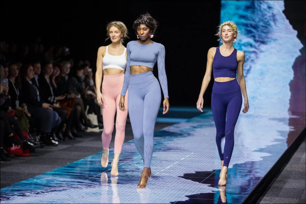 Défilé "Nature" lors du Salon international de la Lingerie à Paris. Le 18 janvier 2020 --- Fashion show "Nature" during the Salon de la Lingerie in Paris. On January 18th 2020