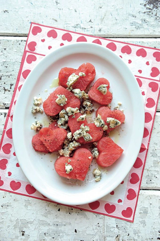 SANDIA QUESO AZUL RECETA PLAYA