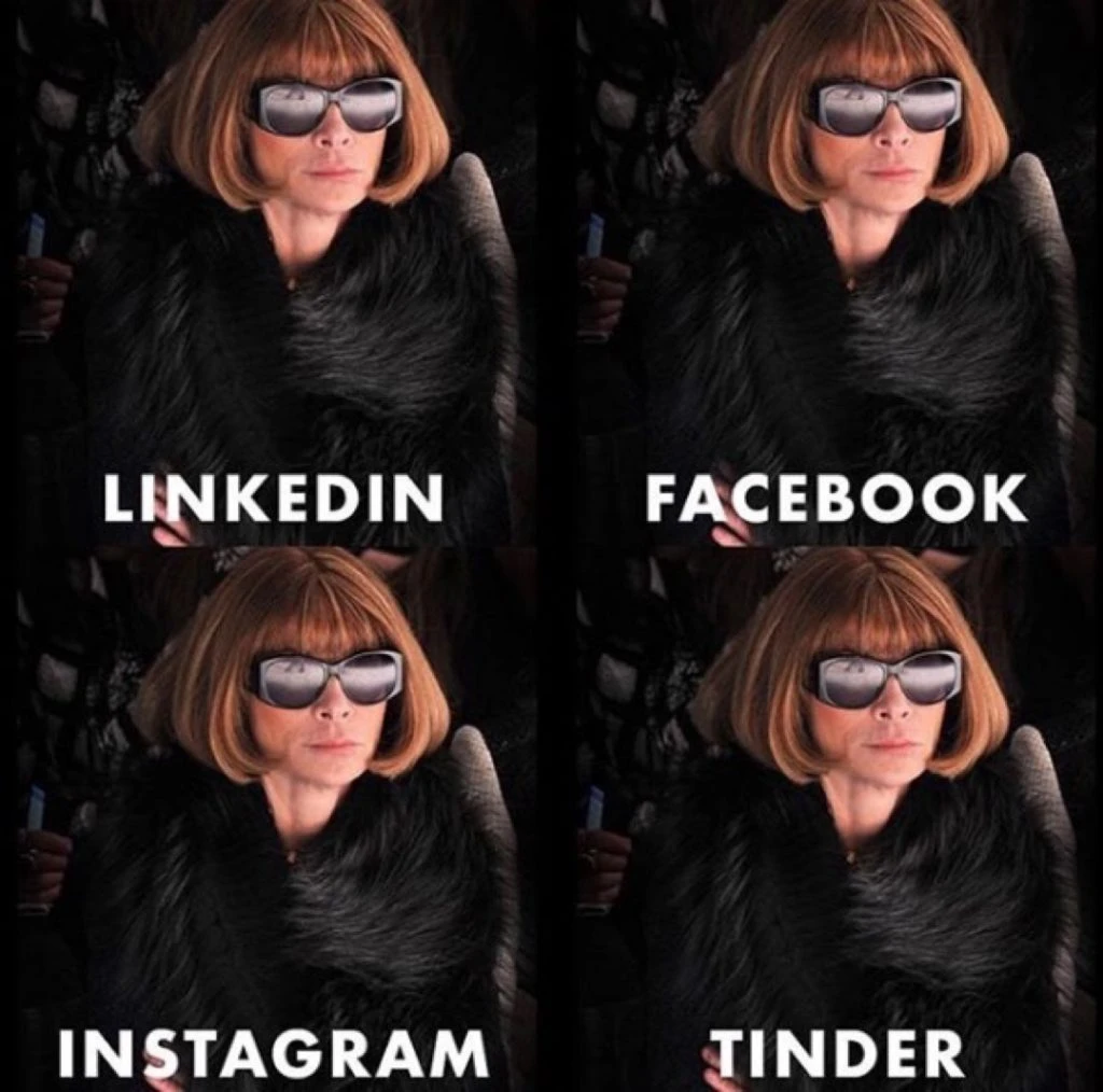 REDES SOCIALES TINDER FACEBOOK LINKEDIN INSTAGRAM