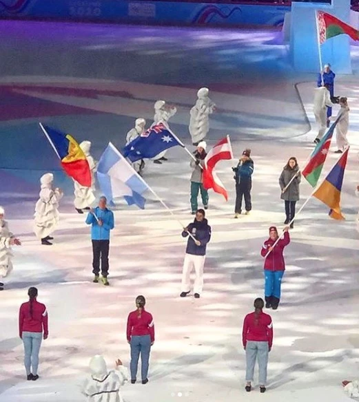 TIZIANO GRAVIER VALERIA MAZZA HIJO JUEGOS OLIMPICOS INVIERNO LAUSANNE 2020 ESQUI