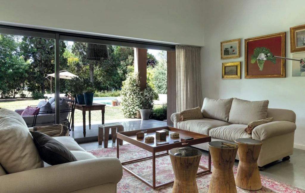 El living de la casa