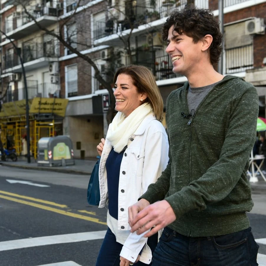 Débora Pérez Volpín con Martín Lousteau 