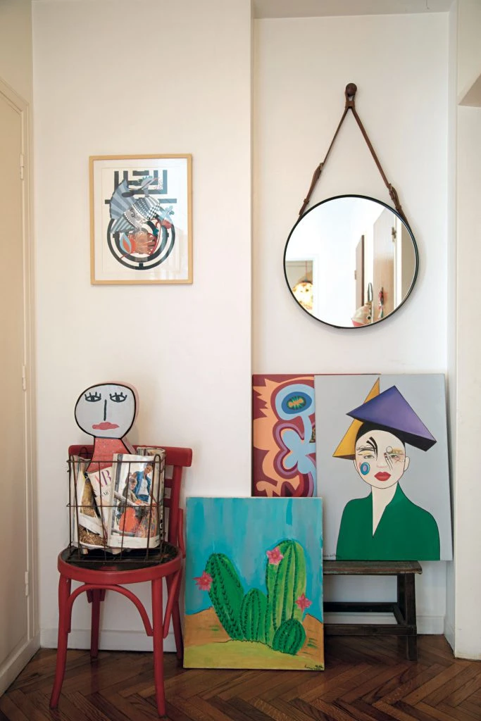 El hall de entrada del departamento.