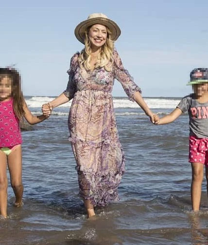 Fabiola Yáñez en Mar del Plata. Foto: Instagram.