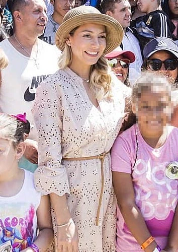 Fabiola Yáñez en Mar del Plata. Foto: Instagram.