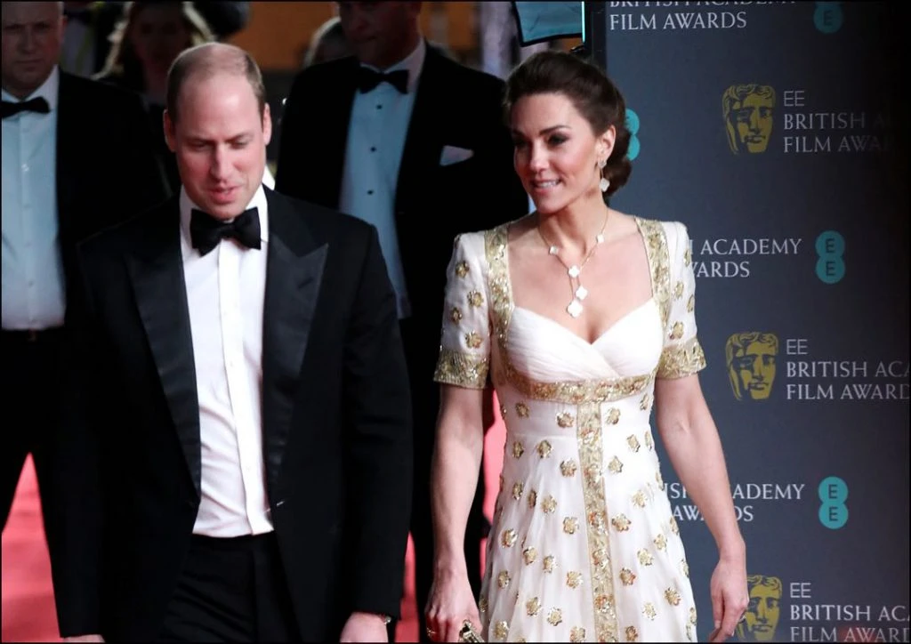 Kate Middleton y Willliam, estrellas de la red carpet de los premios BAFTA 2020. Foto: Fotonoticias. 