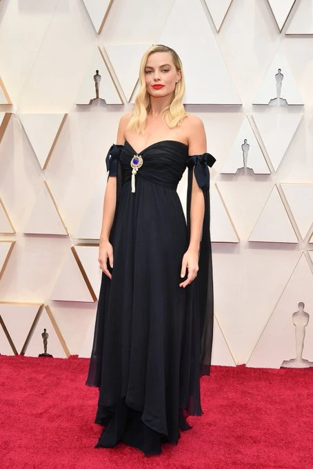 Margot Robbie Oscars 2020 Negro