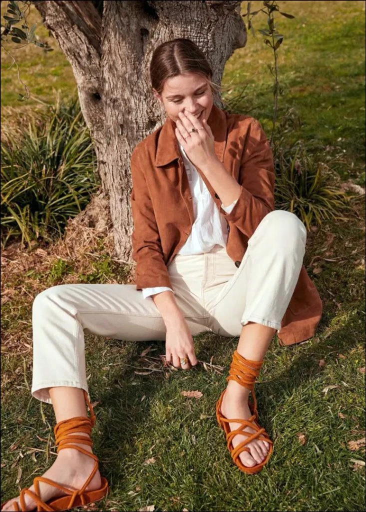 La modelo holandesa Luna Bijl posa para la campaña Primavera Verano 2020 de la marca española Mango.