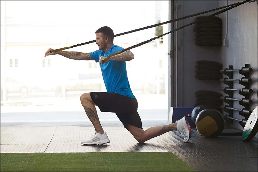 David Beckham en la campaña de Ready de adidas. 