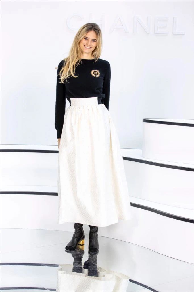 Violette Marie d'Urso. Street style en el desfile de Chanel.