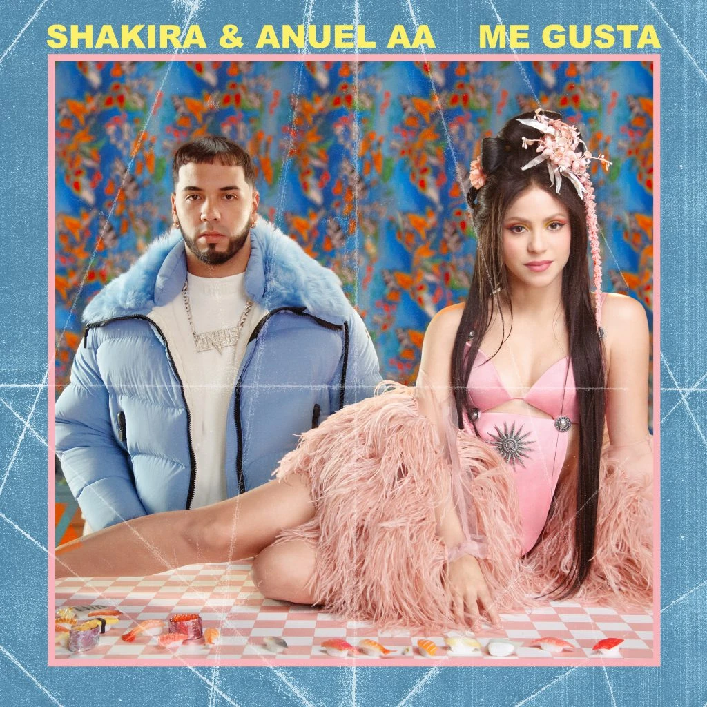 La imagen oficial de la colaboración entre Shakira y  Anuel AA. 