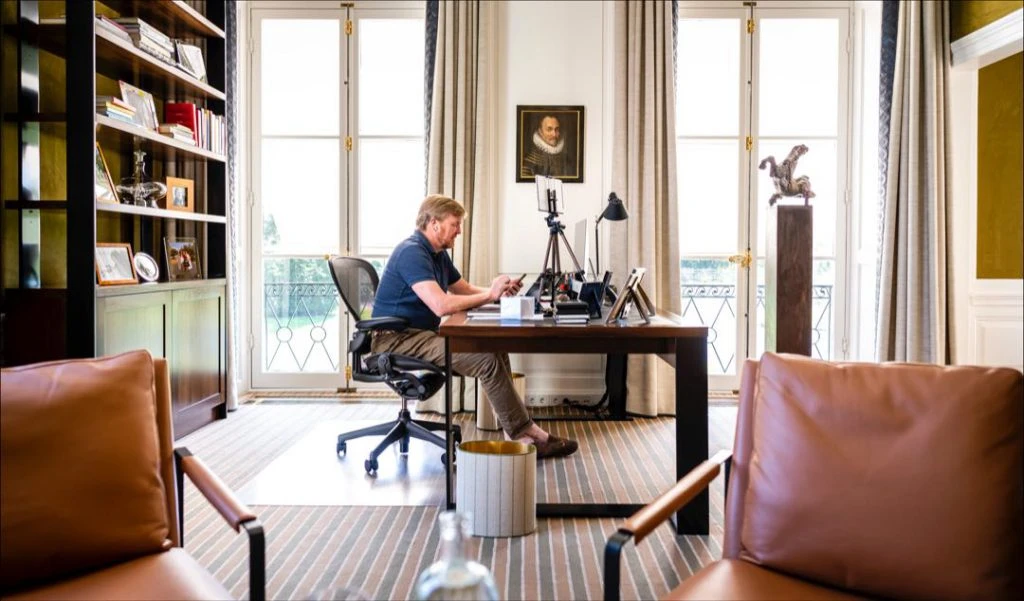 Máxima Guilermo Holanda home office