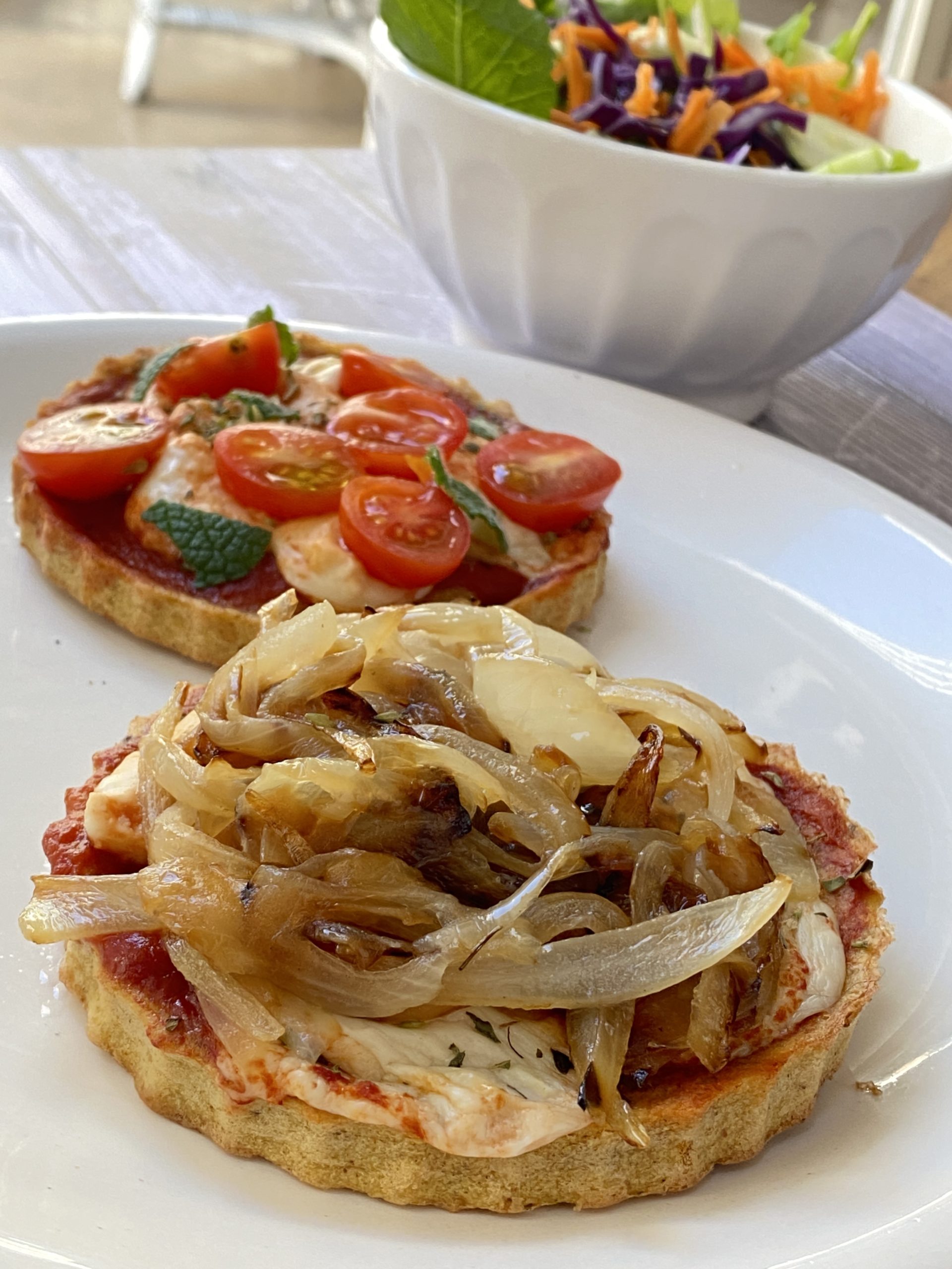 La receta para hacer una pizzeta de fainá fitness y sin gluten