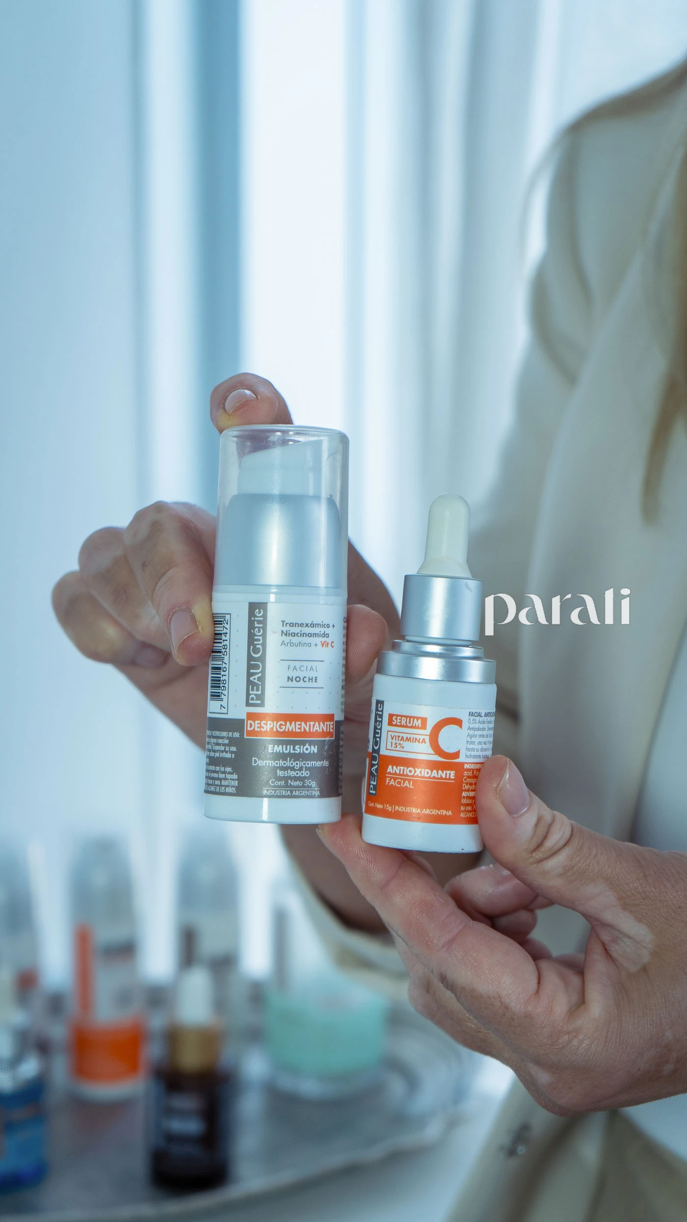 La línea de PEAU Guérie abarca cada paso de la rutina diaria.