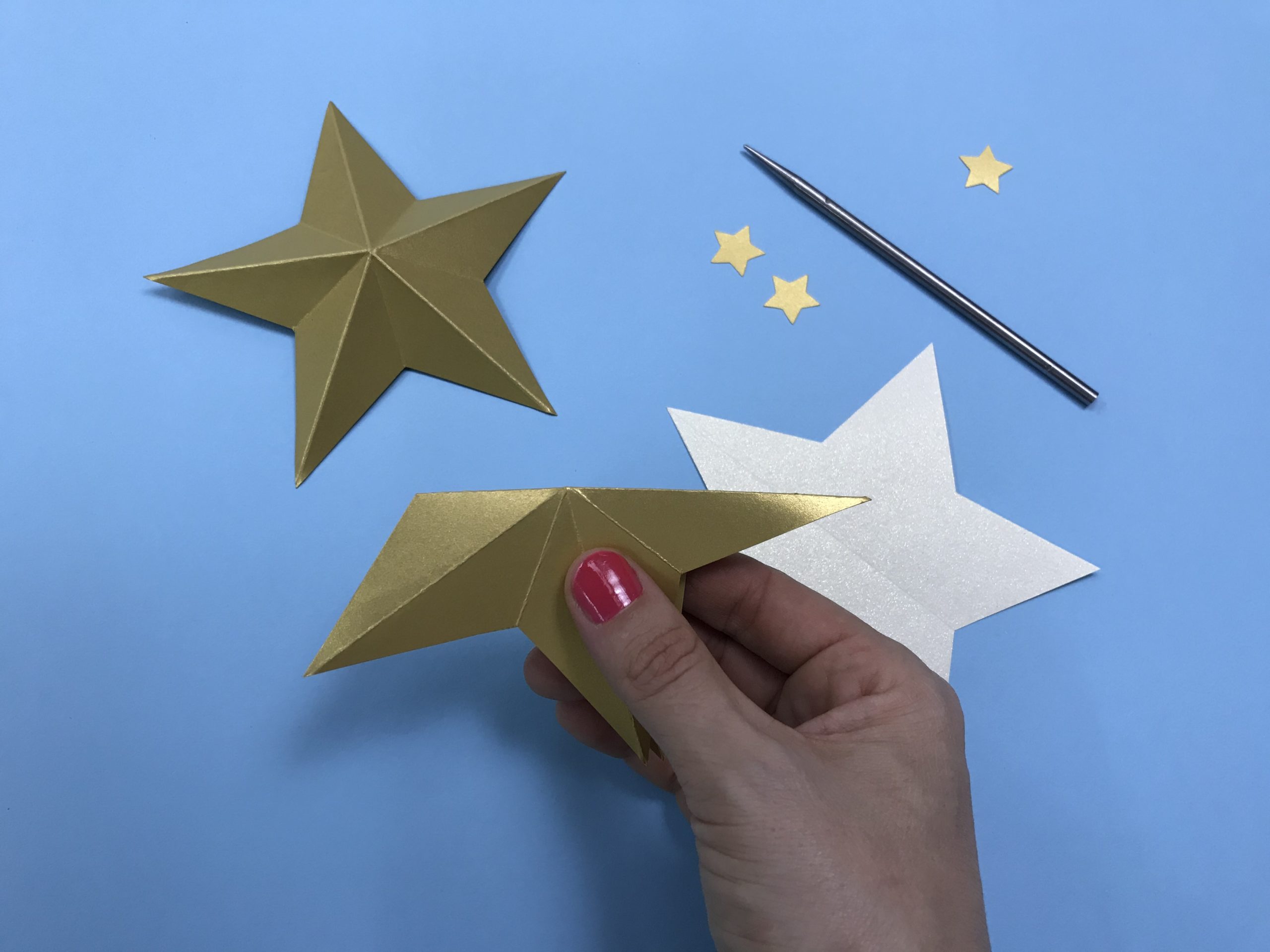 Estrellas De Papel 3d Decoración navideña: cómo hacer estrellas de papel en 3D – Revista Para Ti