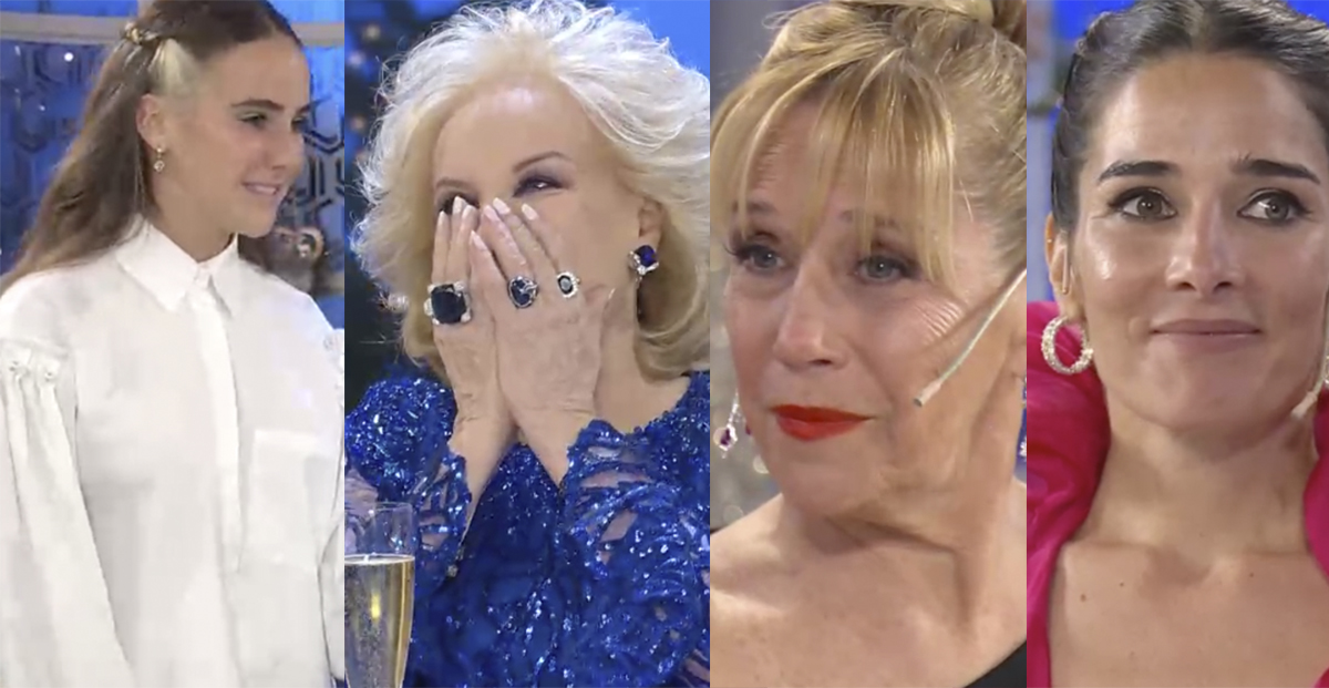 Momento histórico en la mesa de Mirtha Legrand: Ámbar sorprendió a su  bisabuela y a su mamá Juana Viale, y se unieron las 4 generaciones al aire  – Para Ti