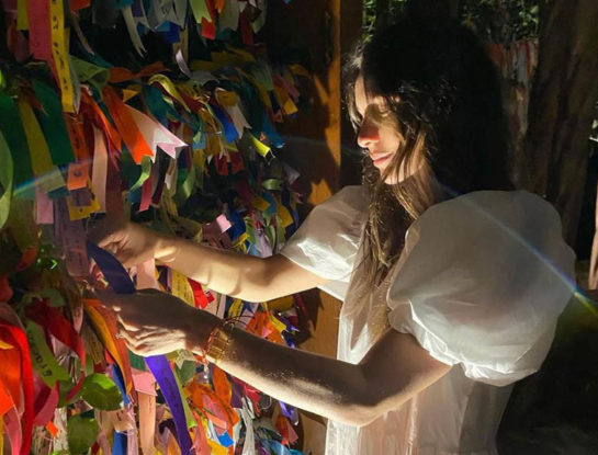 Pampita se consagró a la Virgen y le hizo un pedido especial: "Enséñame a superar los límites"