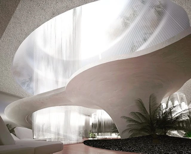 Casa en forma de mariposa