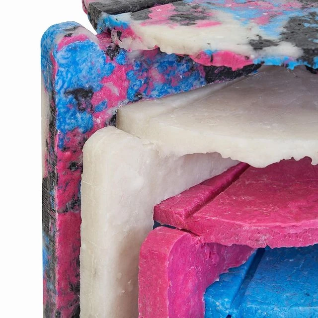 Barbijos convertidos en asientos