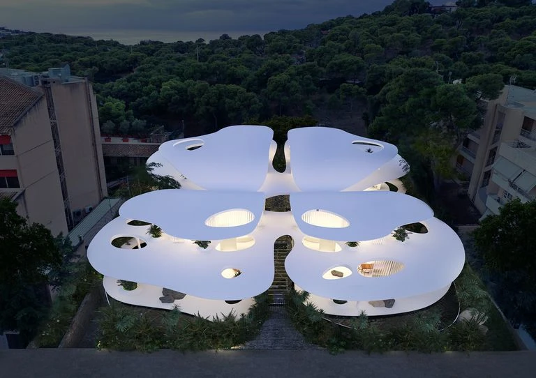 Casa en forma de mariposa