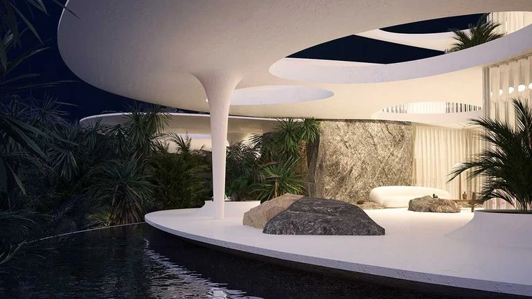 Casa en forma de mariposa