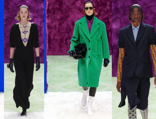 Video moda: Prada se destacó en la Fashion Week de Milán con una propuesta reinventada entre el futuro y lo retro