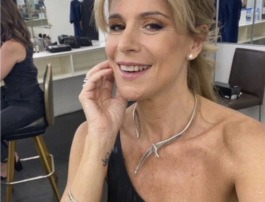 Flavia eligió un total look para su primera participación en Masterchef Celebrity 2