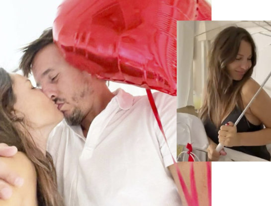 El romántico mensaje y el original regalo que recibió Pampita en el día de los enamorados