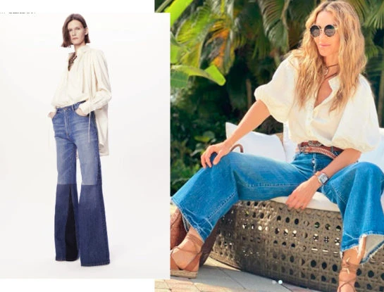 Así son los pantalones de denim versión 2021 que usan las famosas