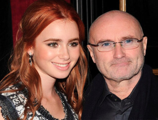 La difícil relación de Lily Collins con su padre, Phil Collins
