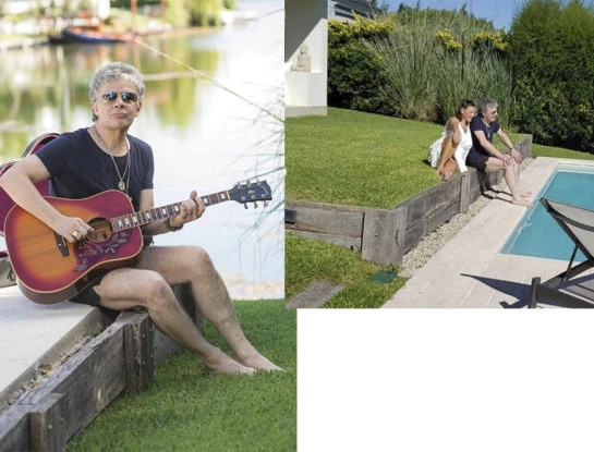 Las fotos de la espectacular casa donde Juanse y su mujer disfrutan los fines de semana: tiene pileta y parque que dan al lago