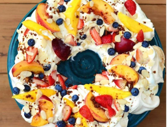 La receta de la original rosca de Pascua Pavlova de Felicitas Pizarro