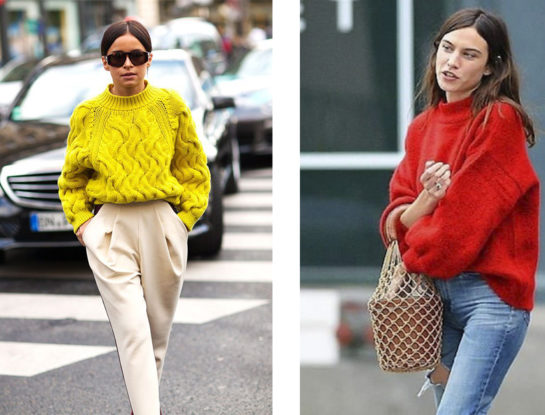 Suéteres de otoño: las famosas nos muestran cómo llevarlo