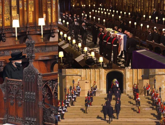 Las fotos del funeral de Felipe de Edimburgo