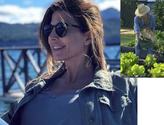 El casual look de Juliana Awada para hacer jardinería