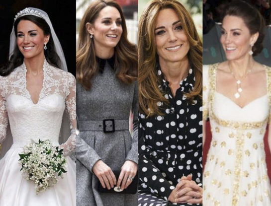 4 looks icónicos de Kate Middleton en el décimo aniversario de su casamiento con el príncipe William
