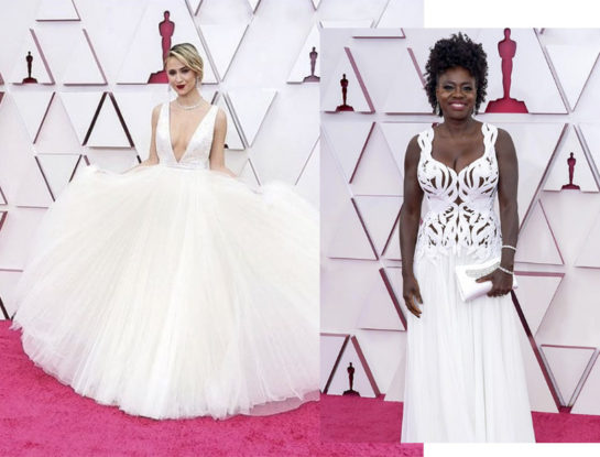 Oscars 2021: Blanco total, otro de los looks elegidos por las actrices nominadas