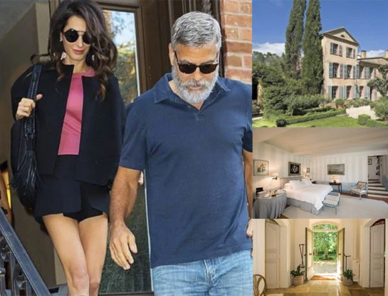 Las fotos de la espectacular mansión que George Clooney compró en La Provence para celebrar sus 60 años