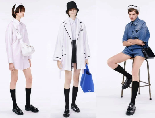 Prada lo hizo: combinó prendas sostenibles con los ítems de moda infalibles de esta temporada
