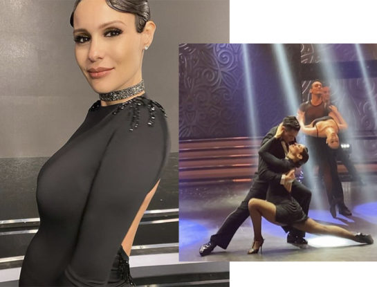 Embarazadísima, Pampita brilló en la pista de ShowMatch bailando un tango
