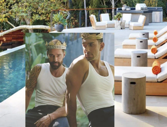 La espectacular mansión de Ricky Martin y Jwan Josef en Beverly Hills: tiene detalles decorativos en donde el arte, el diseño y la música generan un ambiente creativo y cálido