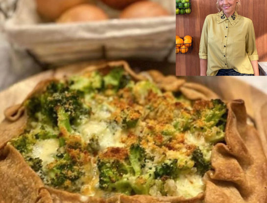 La receta de tarta rústica de brócoli y queso de Jimena Monteverde