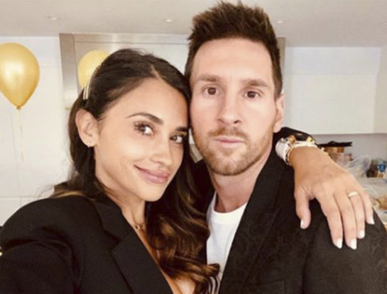 Antonela Roccuzzo y el festejo por su cuarto aniversario de casamiento con Messi