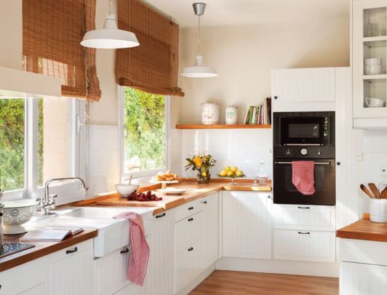 Mesadas de madera: pros y contras de elegir este material para la cocina