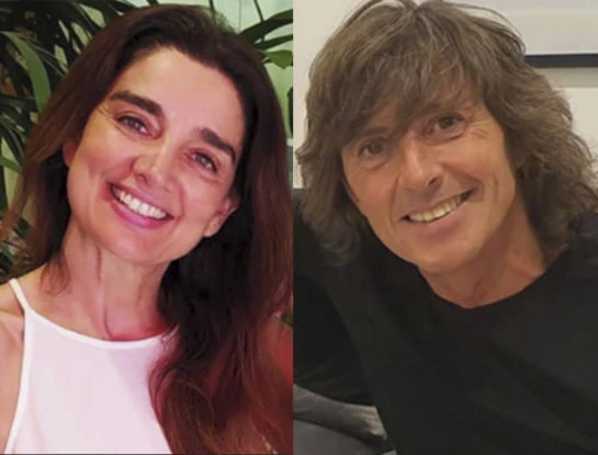 Verónica Varano y Gustavo Bermúdez fueron juntos a vacunarse