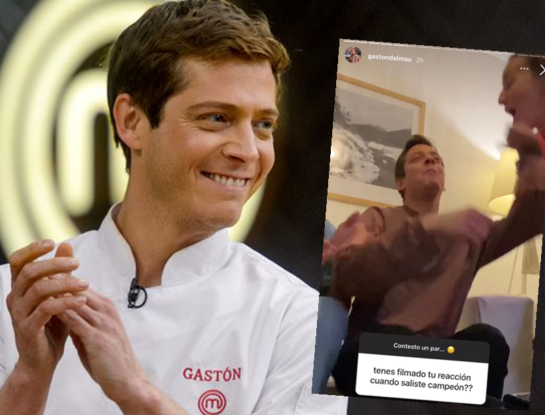 La reacción de Gastón Dalmau en el momento en que se enteró que ganaba MasterChef