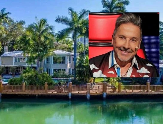 Así es la mansión de Ricardo Montaner en Miami: jardín tropical, estilo Art Decó, muelle e increíble vista al lago