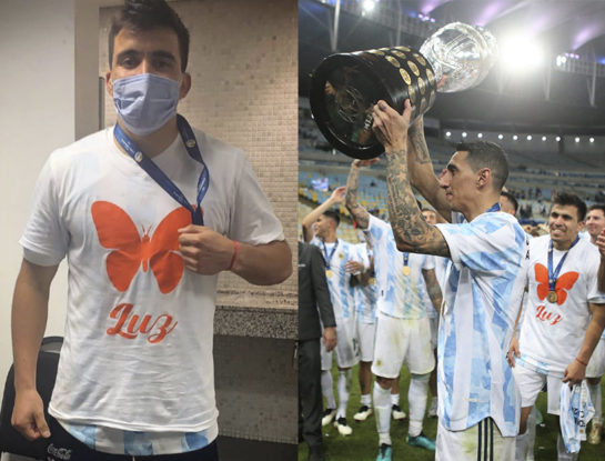 La triste historia detrás de la remera con una mariposa que usó Marcos Acuña