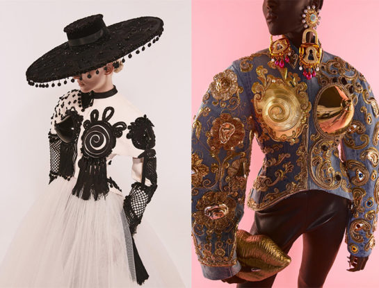 Paris Fashion Week: negro y metal, el dúo estrella de la Alta Costura de Schiaparelli y Azzaro